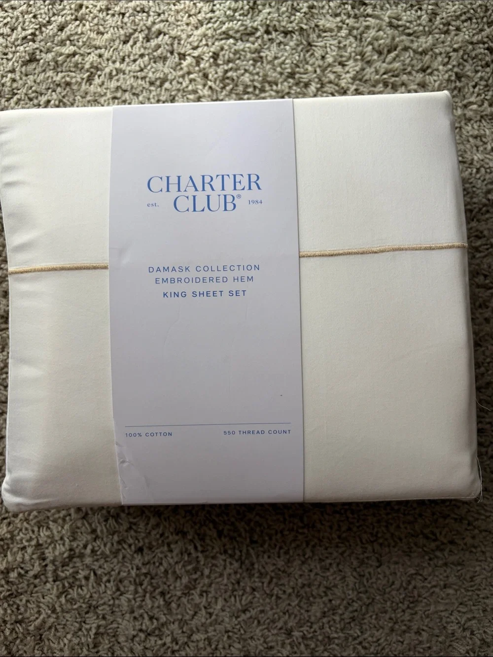 Charter Club King Sheet Set - Picture 2 of 3